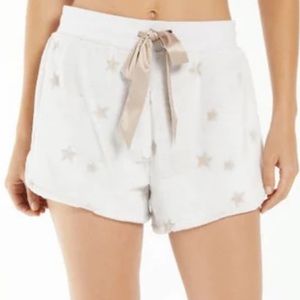 Z Supply White Star Print Women Shorts